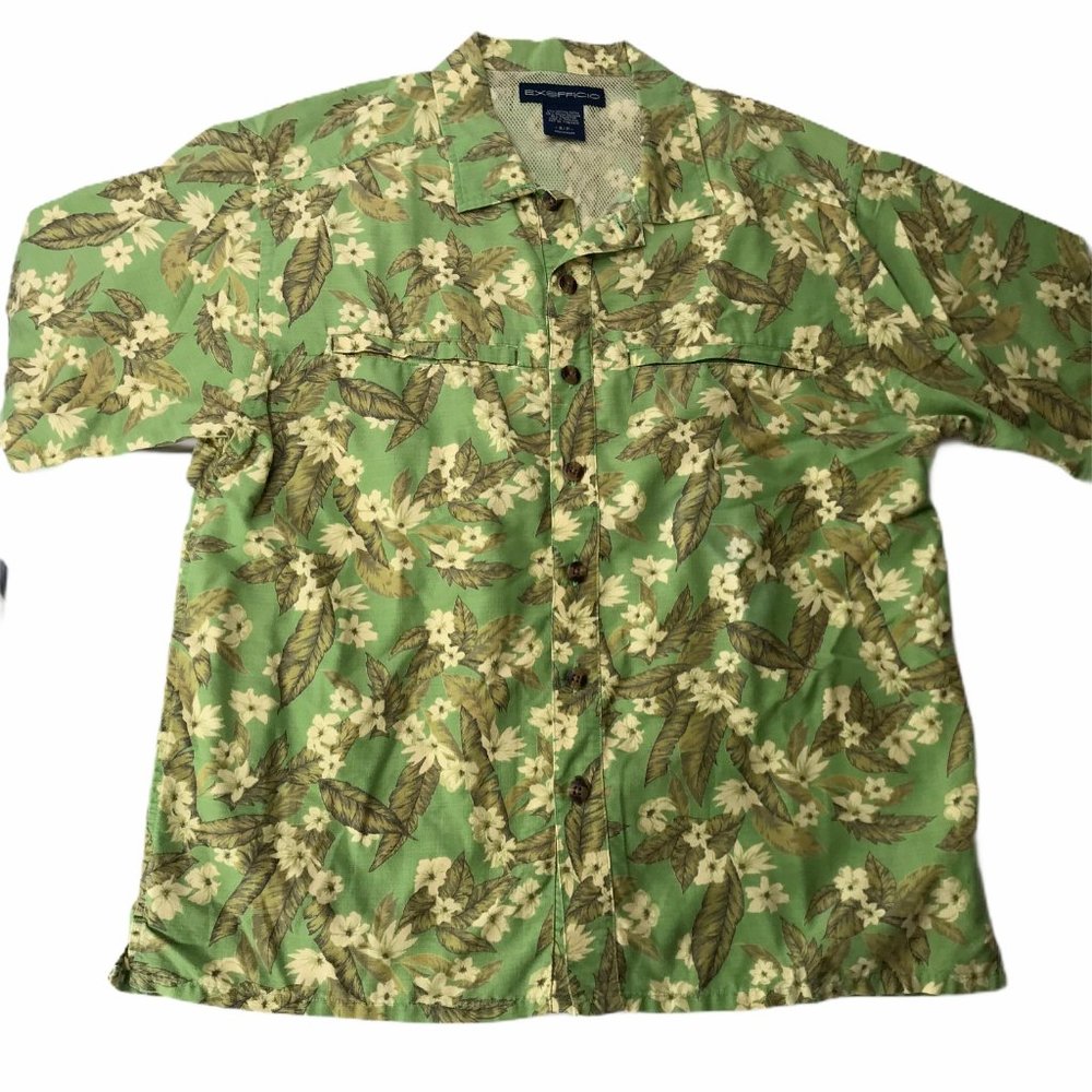 Exofficio Hawaiian Shirt Tropical Short Sleeve S